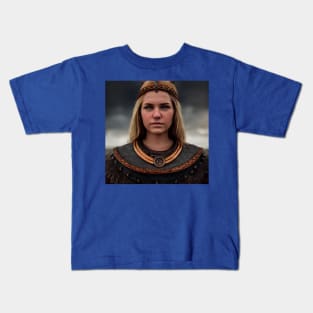 Viking Shield Maiden Kids T-Shirt